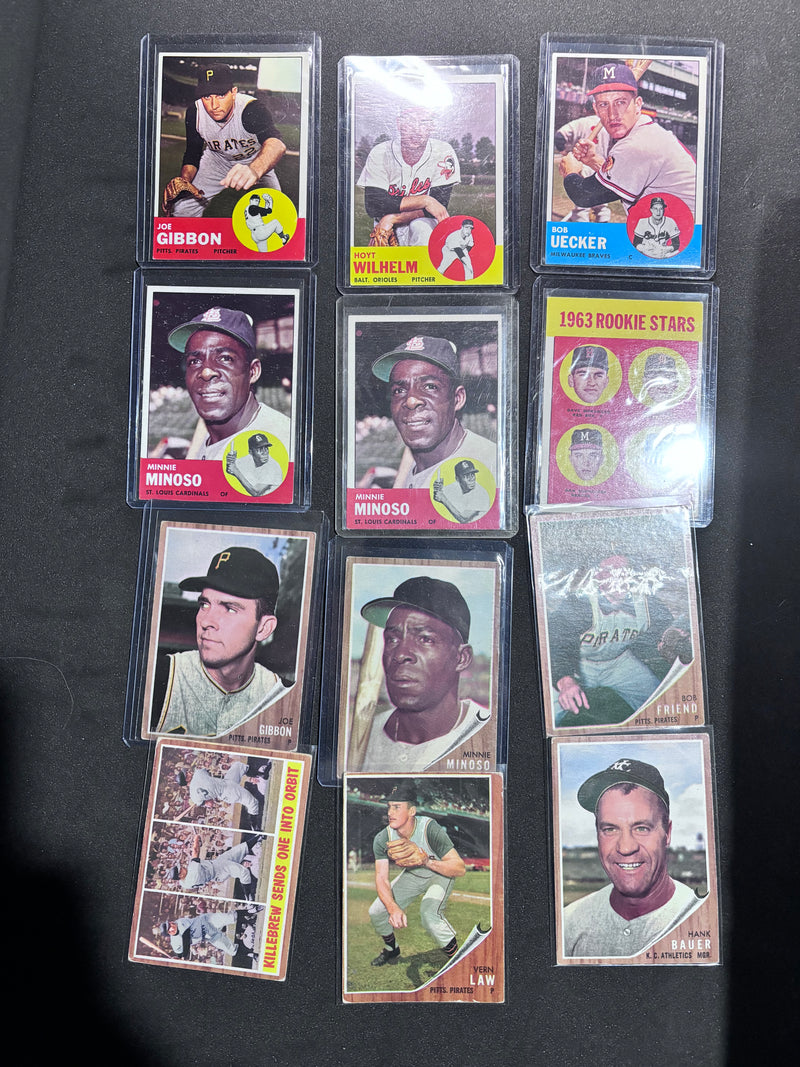1960 through 1969 Baseball Cards Collection, 1963 Topps Partial Set, 1962 Topps Partial Set, 680 Cards