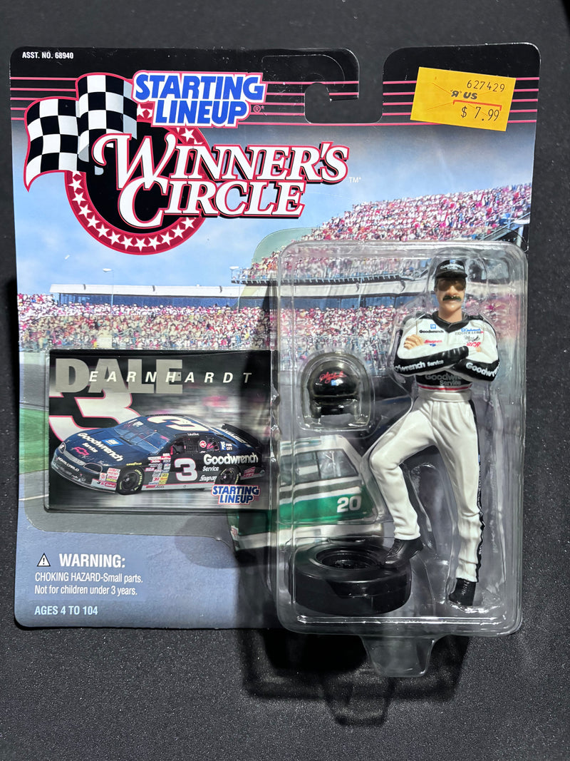 1997 Kenner Starting Lineup, Winner's Circle, Dale Earnhardt Card and Action Figure, Unopened