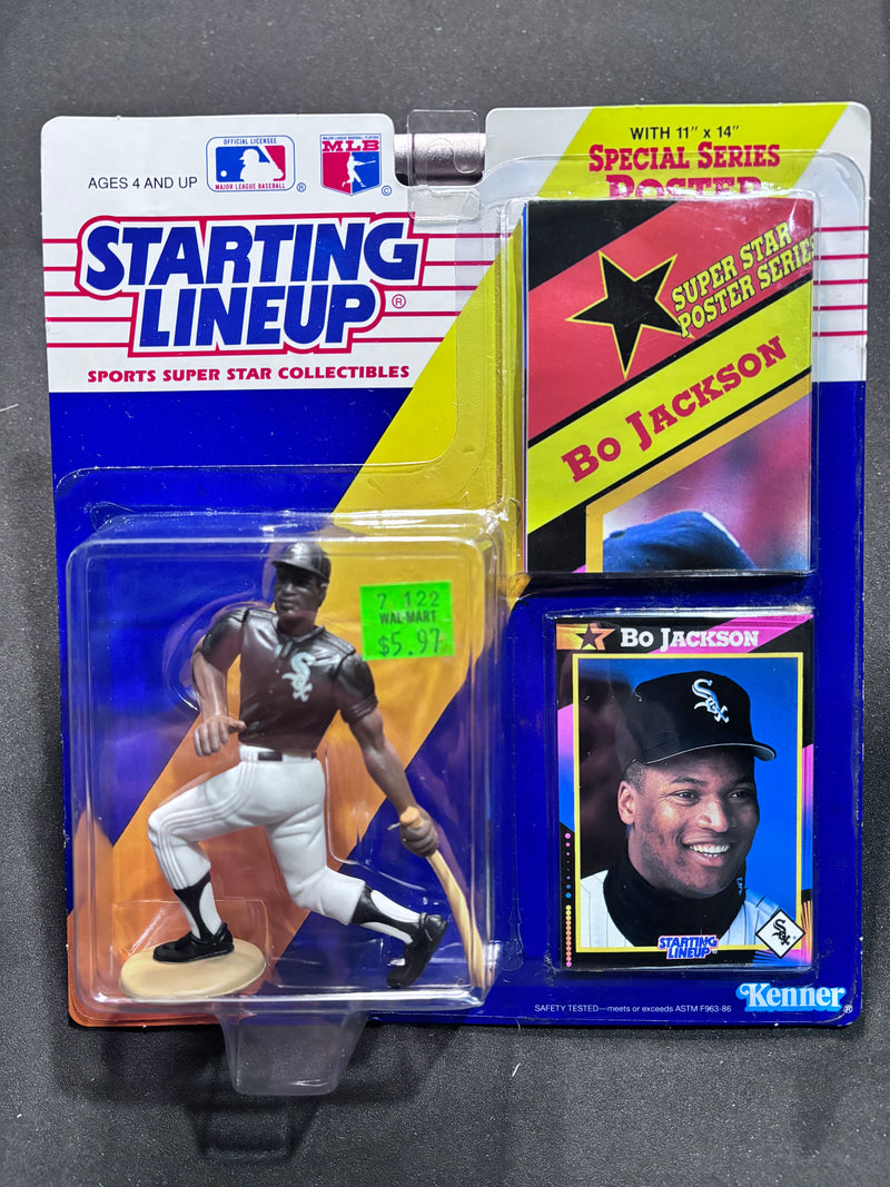 1992 Kenner Starting Lineup, Bo Jackson Card, Action Figure and Special Series Poster, Unopened