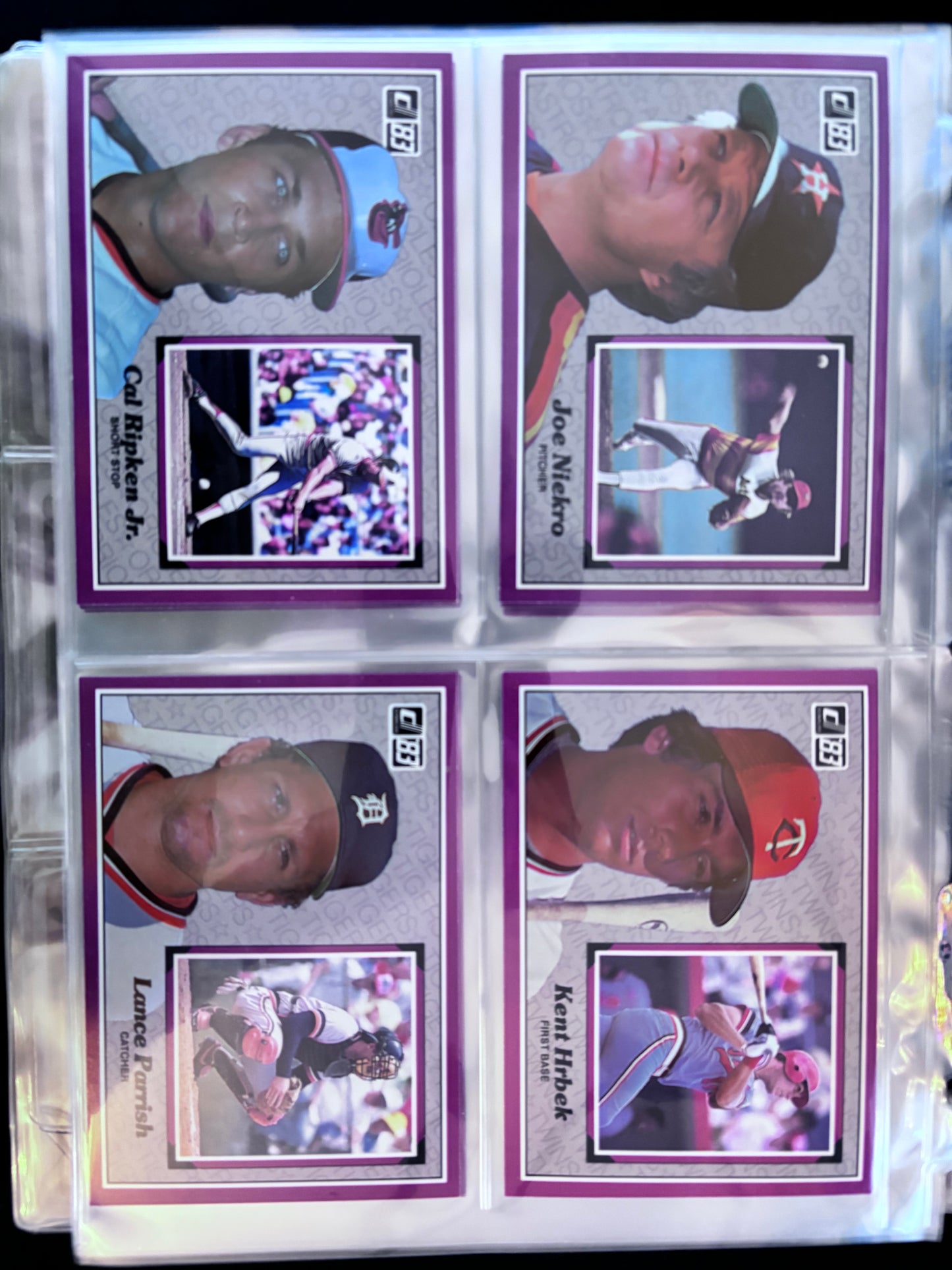 1983 Donruss Action All-Stars Baseball Complete Set, Reggie Jackson, Nolan Ryan