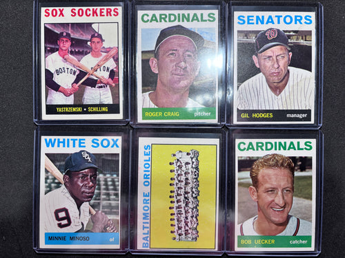 1964 Topps Baseball Partial Set, Near Mint, 443 Cards, No Duplicates, Excellent Starter Set