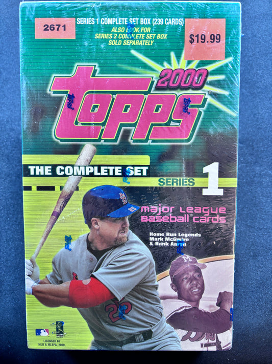 2000 Topps Baseball Factory Sealed Series 1 Set