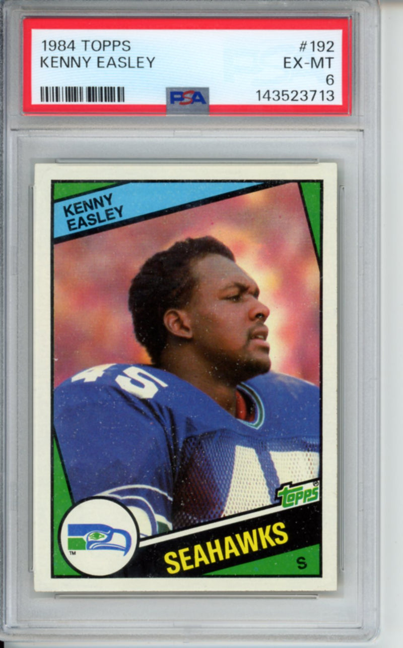 1984 Topps Kenny Easley, #192, PSA 6