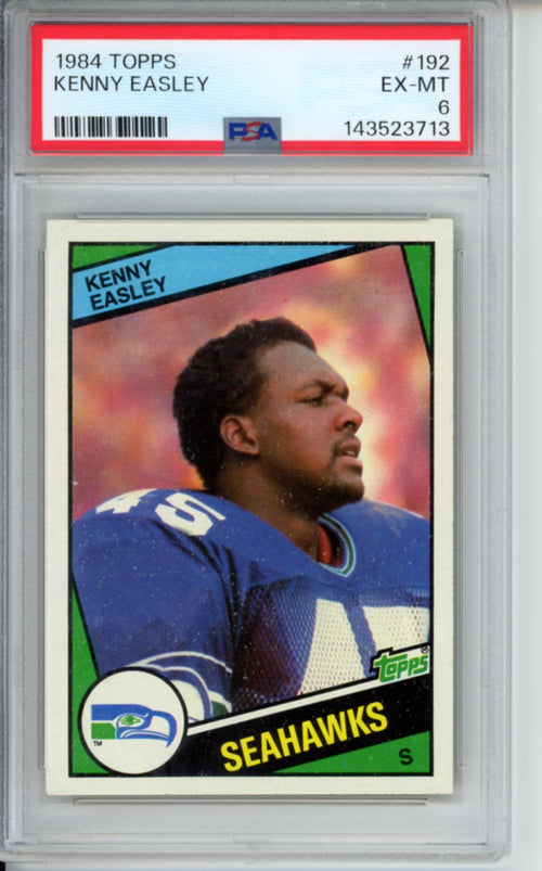 1984 Topps Kenny Easley, #192, PSA 6