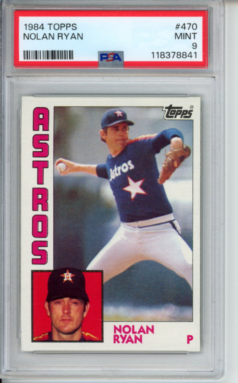 1984 Topps Nolan Ryan, #470, PSA 9