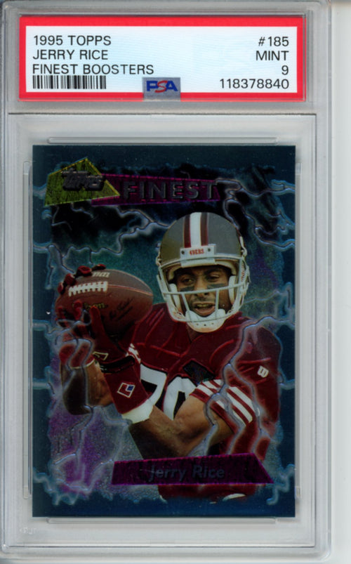 1995 Topps, Finest Boosters, Jerry Rice, #185, PSA 8