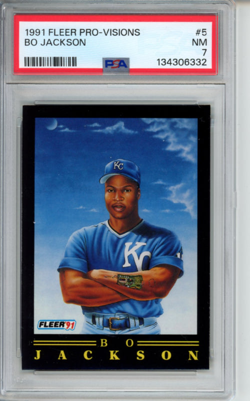 1991 Fleer, Pro-Visions, Bo Jackson, #5, PSA 7