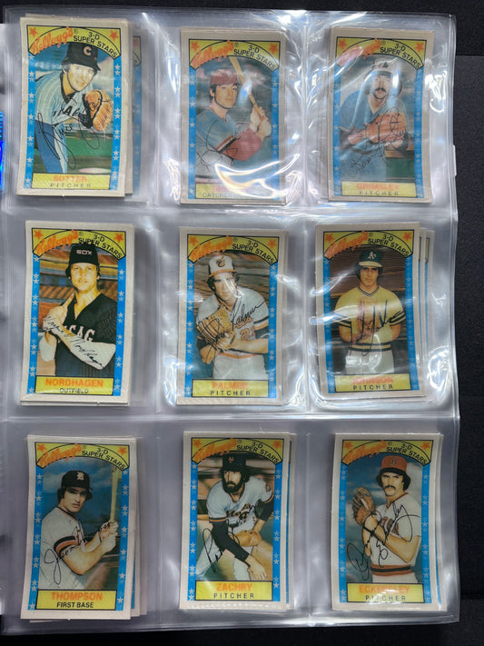 1979 Kellogg's 3-D Super Stars Baseball Complete Set, George Brett, Jim Rice, Tom Seaver