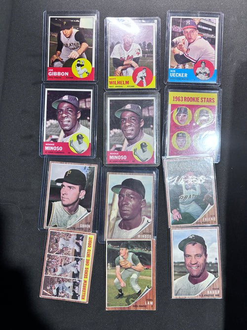 1960 through 1969 Baseball Cards Collection, 1963 Topps Partial Set, 1962 Topps Partial Set, 680 Cards