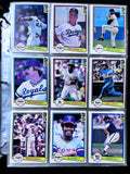 1981 Topps, 1981 Fleer, 1982 Fleer, 1982 Donruss, 1984 Topps, 1993 Topps, All Complete Sets in Binders