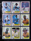 1981 Topps, 1981 Fleer, 1982 Fleer, 1982 Donruss, 1984 Topps, 1993 Topps, All Complete Sets in Binders
