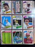 1980 Topps Baseball Complete Set, Ricky Henderson Rookie Card