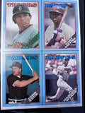 1988 Topps Wax Box Panels, 5 Panels, Nolan Ryan, Rickey Henderson