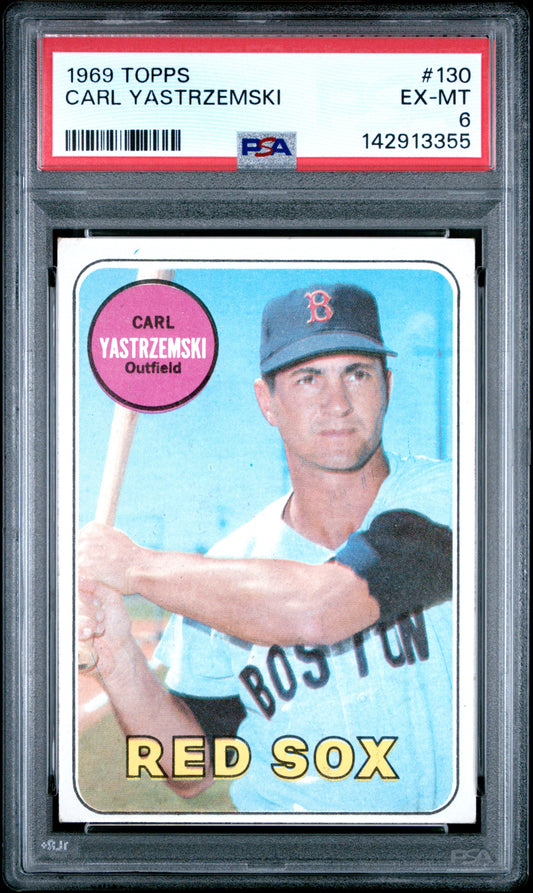 1969 Topps Carl Yastrzemski, #130, PSA 6