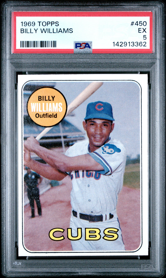 1969 Topps Billy Williams, #450, PSA 5