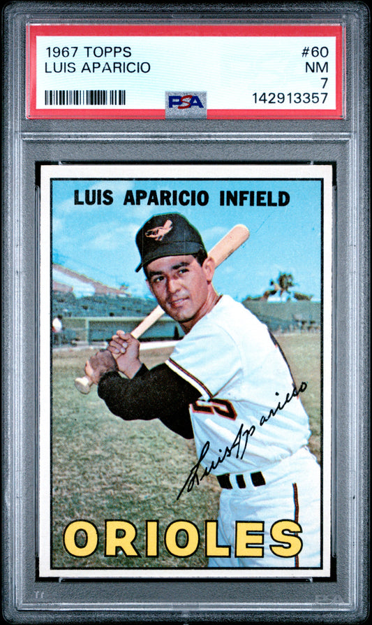 1967 Topps Luis Aparicio, #60, PSA 7
