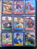 1986 Fleer Update Complete Set, Barry Bonds Rookie, Jose Canseco, Will Clark