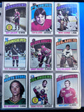 1976 Topps Hockey Complete Set, Bryan Trottier Rookie, Bobby Orr, Ken Dryden