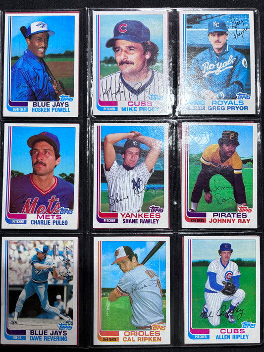 1982 Topps Traded Baseball Complete Set, Cal Ripken Jr. Rookie Card, Ozzie Smith