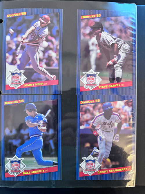 1986 Donruss Giants Card Lot, Pete Rose, Ricky Henderson, Cal Ripken Jr., 47 Cards