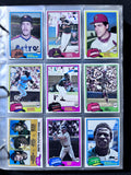 1981 Topps, 1981 Fleer, 1982 Fleer, 1982 Donruss, 1984 Topps, 1993 Topps, All Complete Sets in Binders