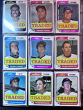 1974 Topps Traded Partial Set, 43 of 44 cards