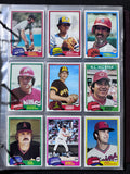 1981 Topps, 1981 Fleer, 1982 Fleer, 1982 Donruss, 1984 Topps, 1993 Topps, All Complete Sets in Binders