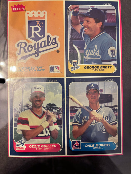 1980's Baseball Wax Box Panels Includes, Donruss, Drake's, Topps, Fleer, 13 Panels