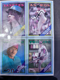 1988 Topps Wax Box Panels, 5 Panels, Nolan Ryan, Rickey Henderson