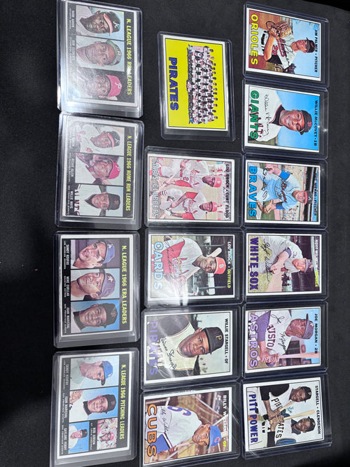 1967 Topps Baseball Partial Set, 315 Cards, Most Stars and HOFers, Hank Aaron, Willie Mays, Bob Clemente