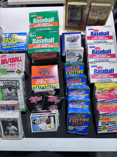 1986 Fleer Update plus 1987, 1989, Fleer Baseball Superstars, Sluggers vs. Pitchers, Exciting Stars and More