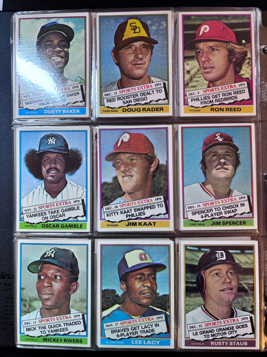 1976 Topps Traded Complete Set, 44 Cards