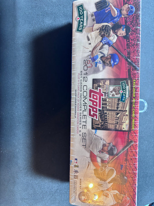 2012 Topps Baseball Factory Sealed Set, Fenway Park 100 Years, Exclusive Relic Card