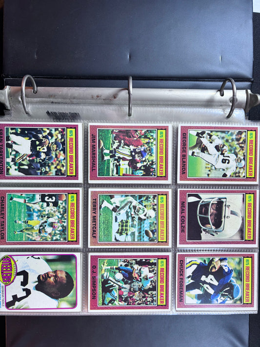 1976 Topps Football Complete Set, Walter Payton Rookie Card, Mint Condition