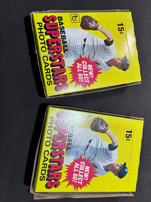 1980 Topps Baseball Superstars Photo Card Sets, Gray Backs and White Backs Set