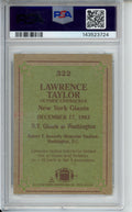 1984 Topps Lawrence Taylor, Rookie Year, #322, PSA 6