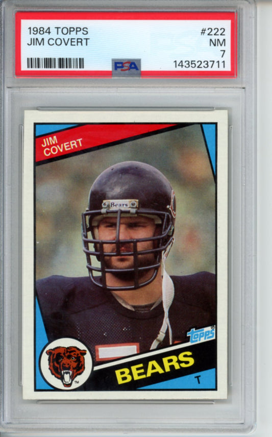 1984 Topps Jim Covert, #222, PSA 7
