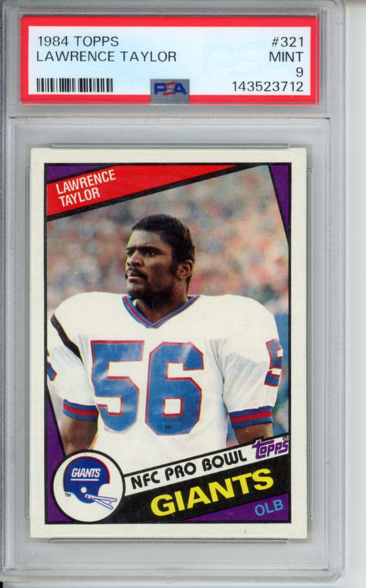 1984 Topps Lawrence Taylor, #321, PSA 9