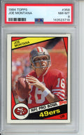 1984 Topps Joe Montana, #358, PSA 8