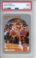 1990 Hoops, Mark Jackson, #205, (Menendez Brothers in Background), PSA 9