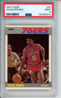 1987 Fleer Julius Erving, #35, PSA 9