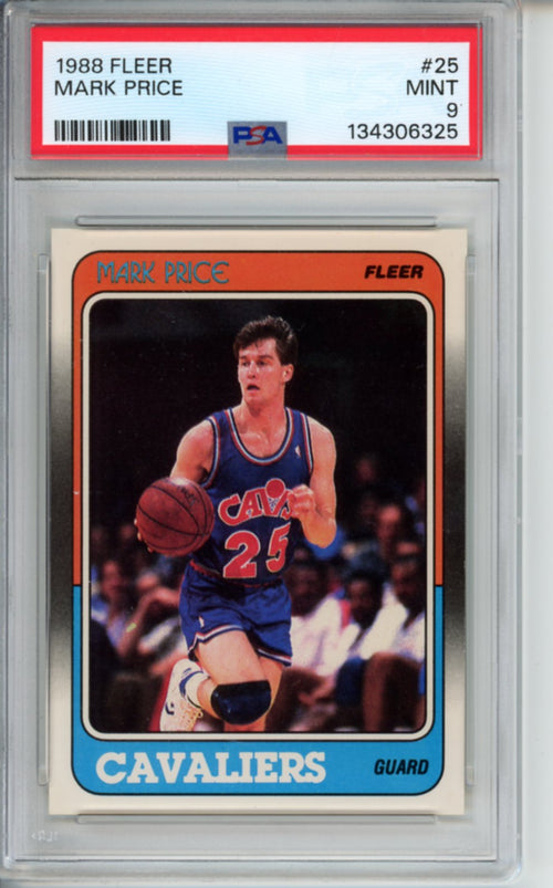 1988 Fleer Mark Price Rookie Card, #25, PSA 9