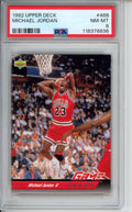 1992 Upper Deck, Game Faces, Michael Jordan, #488, PSA 8