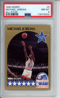 1990 Hopps, All-Star, Michael Jordan, #5, PSA 8
