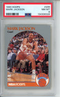1990 Hoops Mark Jackson, (Menendez Brothers in Background), #205, PSA 8
