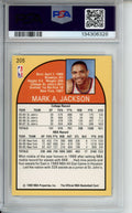 1990 Hoops Mark Jackson, (Menendez Brothers in Background), #205, PSA 8