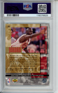 1995 Upper Deck Jordan Collection, 1988 Defensive P.O.Y, Michael Jordan, #JC3, PSA 8