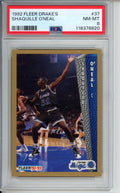 1992 Fleer Drake's, Shaquille O'Neal, Rookie Card, #37, PSA 8