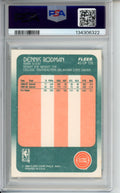 1988 Fleer, Dennis Rodman, Rookie Card, #43, PSA 8