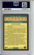 1991 Fleer Pro-Visions, Jose Canseco, #6, PSA 8